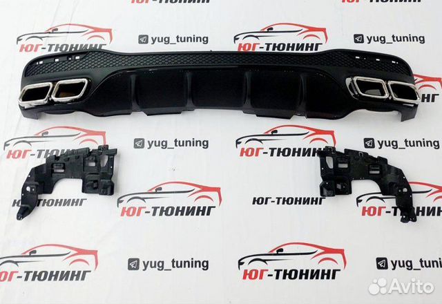 Диффузор GLE-class w166 63 AMG хром насадки