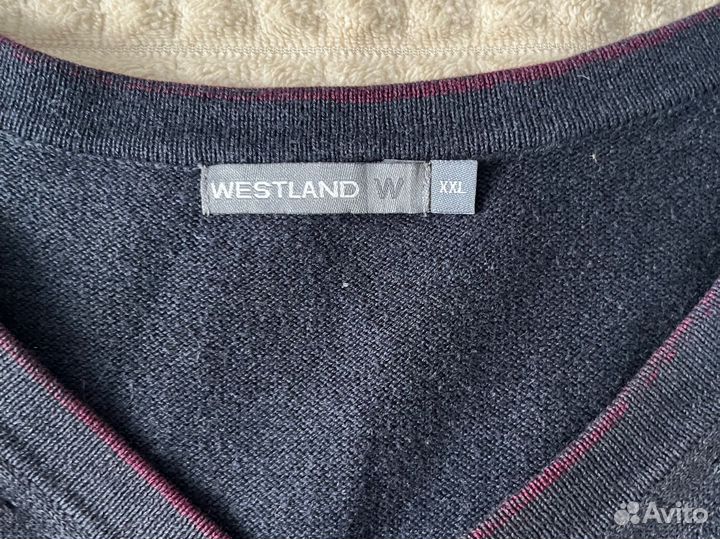 Жилетка синяяя оверсайз