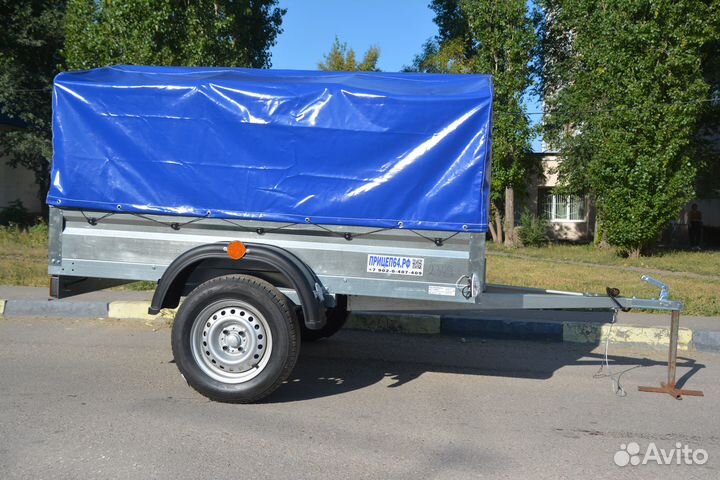 Прицеп легковой Вепрь Цинк 2.0х1.3 тент 700 мм
