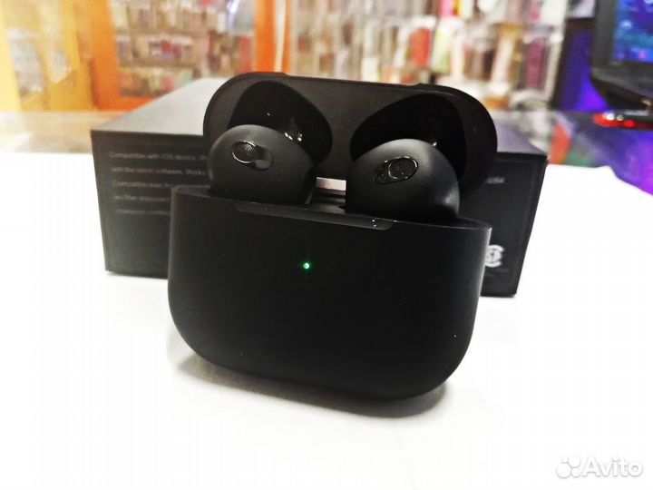 Беспроводные наушники Airpods 3 чёрные матовые