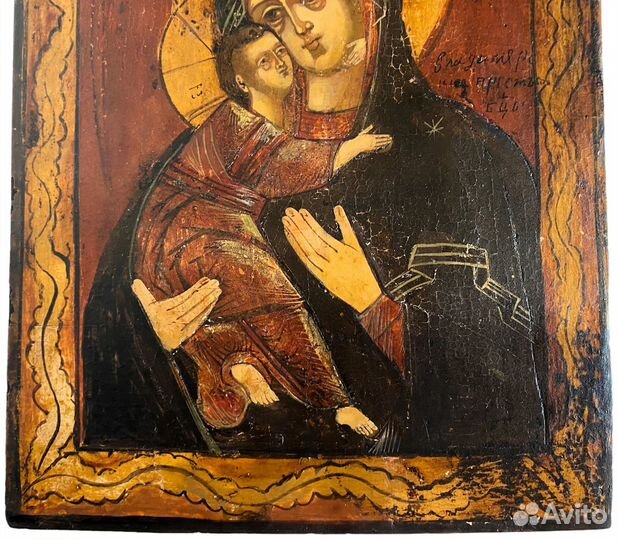 Икона Владимирская Богородица 19 век