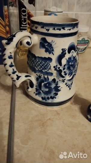 Гжель Кружка пивная