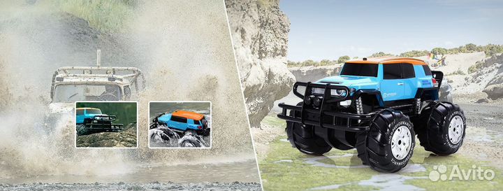 Машина амфибия на радиоуправлении