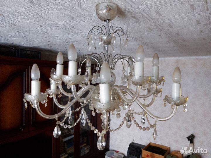 Люстра хрустальная (советская)