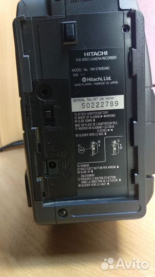 Видеокамера Hitachi VM-2780E VHS