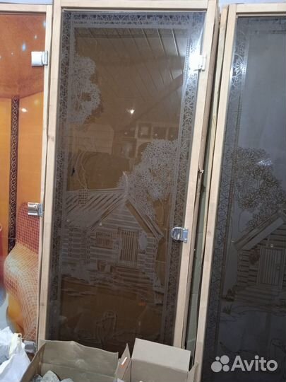 Двери для бани и сауны стеклянные