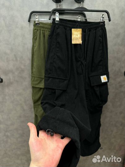 Вельветовые карго брюки carhartt