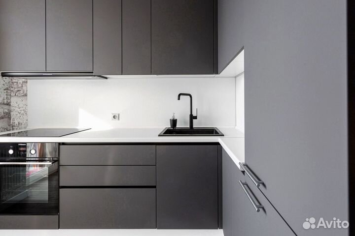 Угловая кухня с мдф фасадами