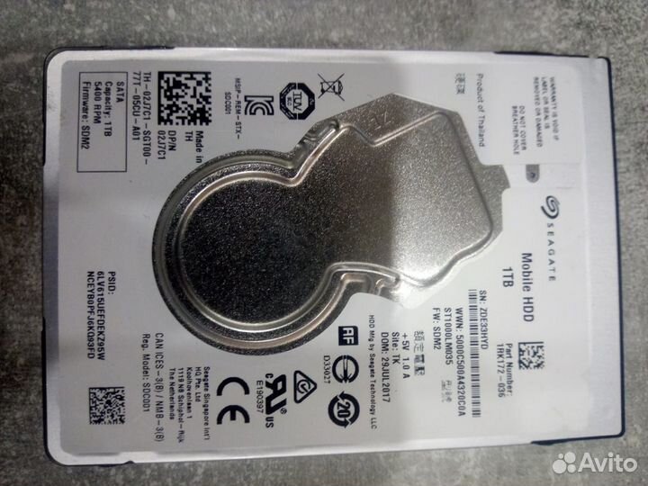 1 тб Жесткий диск Seagate Mobile HDD SATA 1RK172