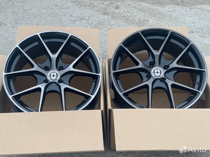Диски R 17 4*100 ет 40 HRE Чёрные с матовой полировкой