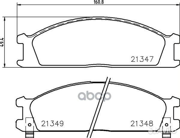 Колодки тормозные дисковые передн. maverick (UD