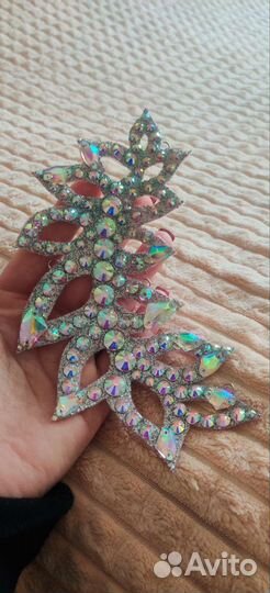 Украшение на голову, пучок, полупальцы со стразами