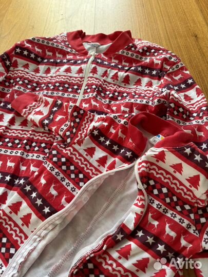 Пижамы комбинезоны парные новогодние