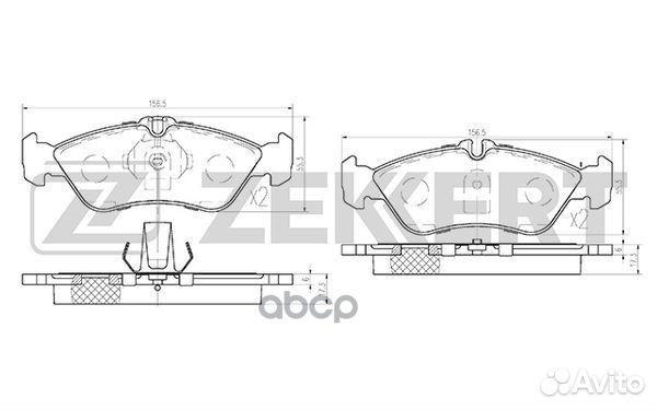 Колодки торм. диск. задн. MB G-Class (W463) 89