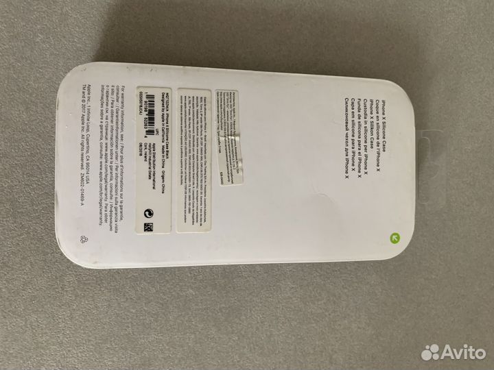 Чехол iPhone X Silicone Case black