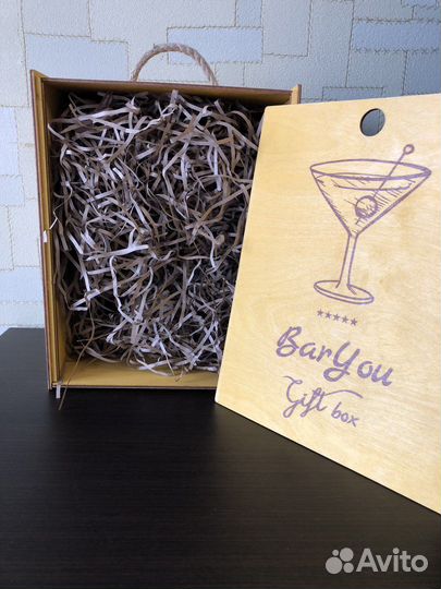 Подарочная коробка для бутылки, бакалов