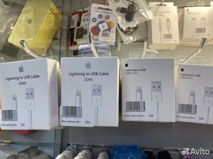 Зарядка lighting, блок type-C, провода