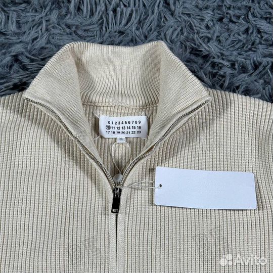 Maison margiela кардиган молочный