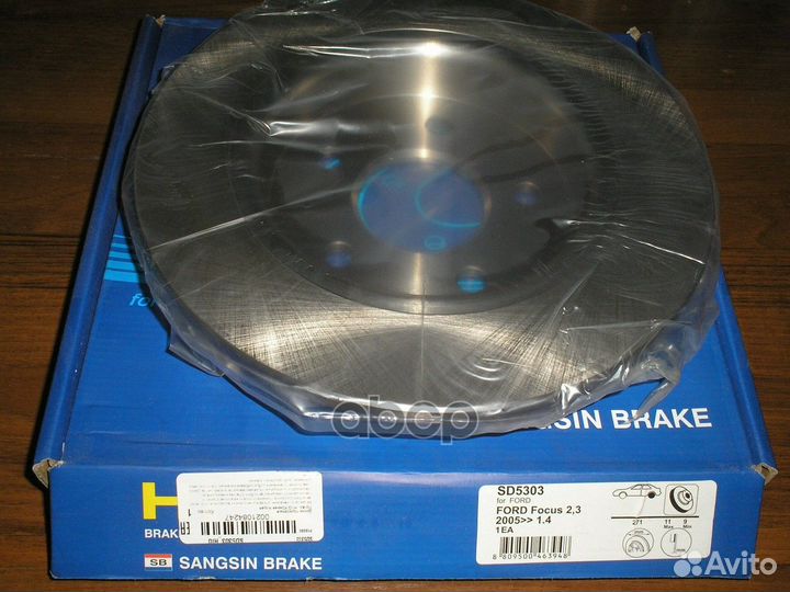 SD5303 диск тормозной задний Ford Focus III 1