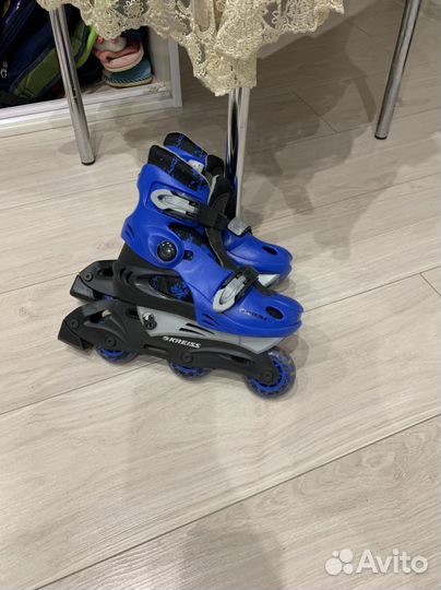 Роликовые коньки детские с защитой