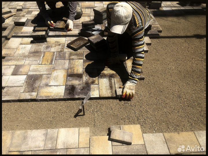 Тротуарная плитка Новый город осень от 120 м2