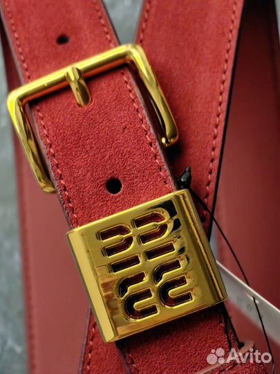 Ремень Miu Miu Красный Женский