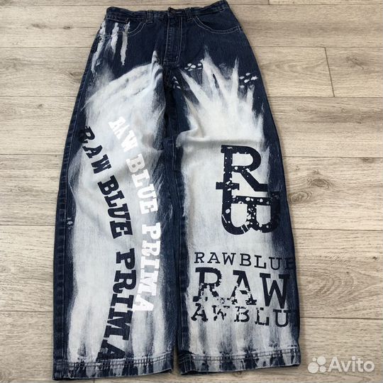 Рарные джинсы RAW blue baggy FIT