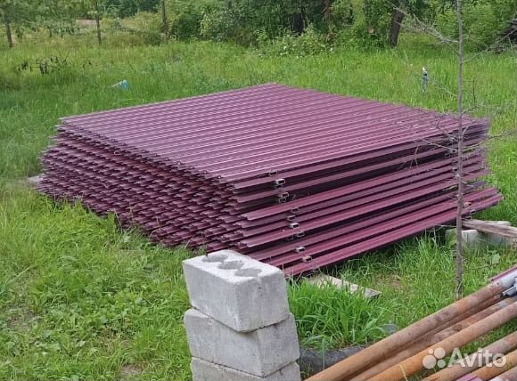 Штакетник металлический 100 шт новый