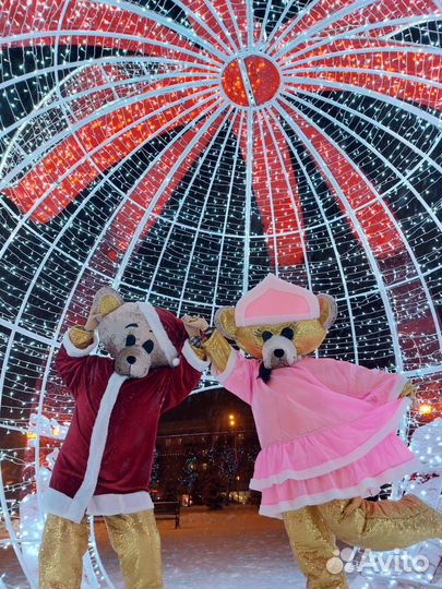 Поздравление от золотых мишек