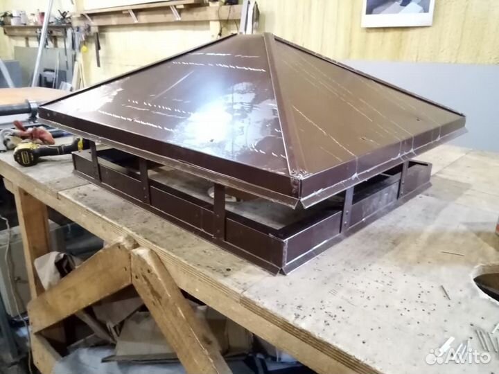 Колпаки, крышки для заборов и дымоходов. Монтаж