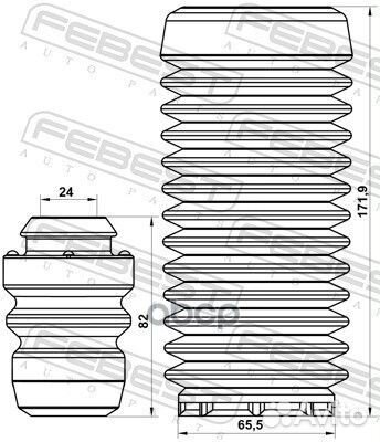 Комплект пылезащитный передний ford fiesta V