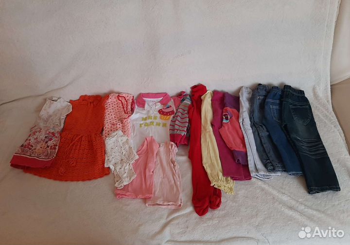 Вещи пакетом на девочку от 6 мес до 2 лет