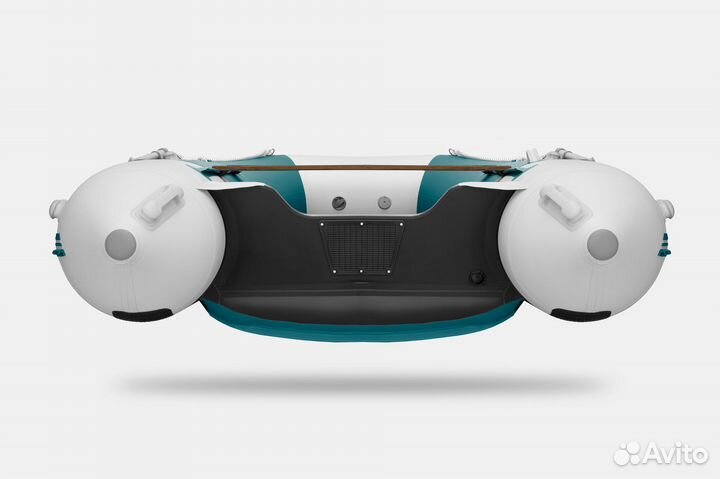 Надувная лодка gladiator E380S Морской зеленый-бел