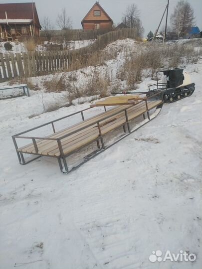 Сани на снегоход-мотобуксировщик