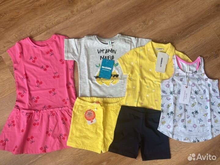 Вещи новые пакетом для девочки 98 104