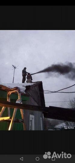 Вакуумная чистка дымоходов