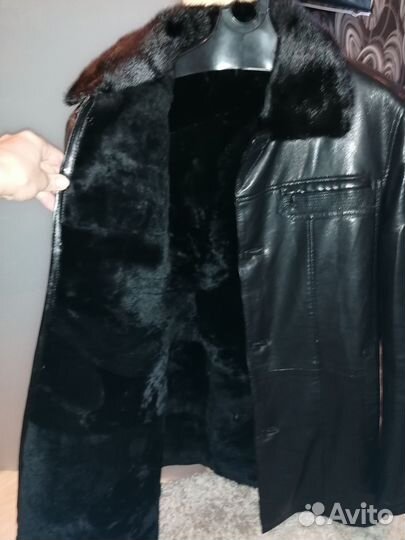 Кожаная куртка мужская новая