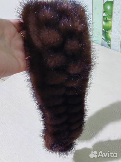 Повязка на голову норковая