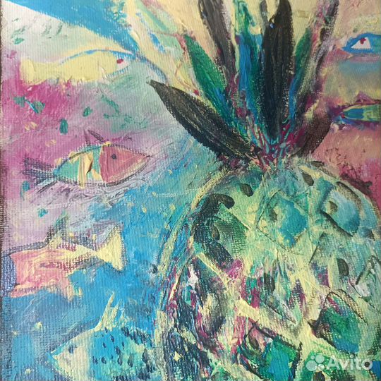 Картина акрилом и маслом на холсте. Оригинал