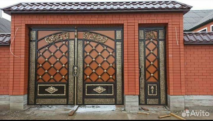 Ворота кованые под ключ