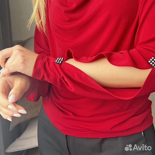Блузка бордовая вечерняя