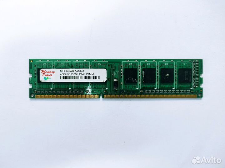 Оперативная память Memory Power DDR3 4Gb 1333MHz