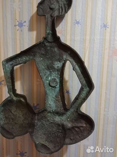 Медное панно старинное