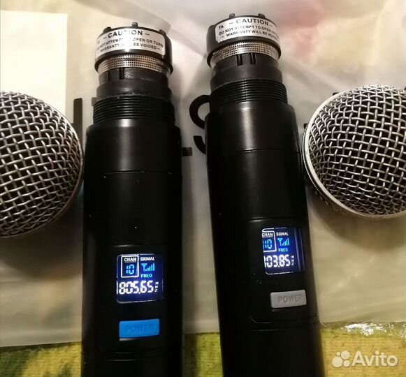 Микрофоны беспроводные на 1 базе