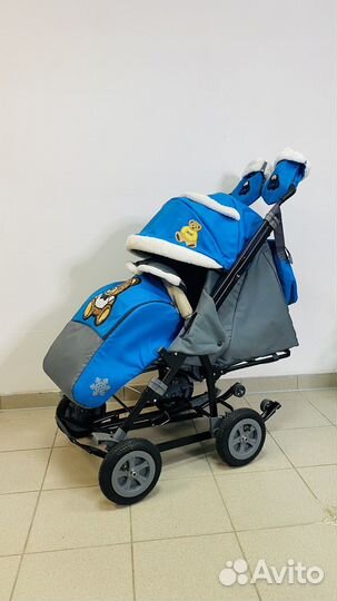 Санки с большими колесами