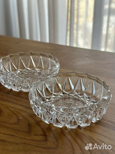 Креманки (икорницы) хрустальные СССР