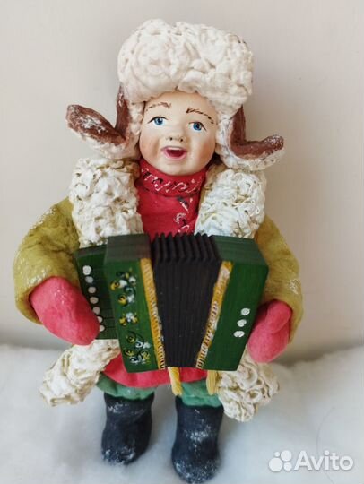 Ватные елочные игрушки