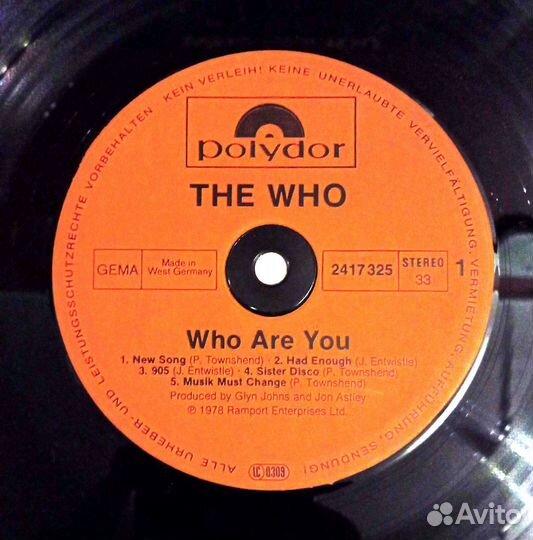 Виниловые пластинки The Who