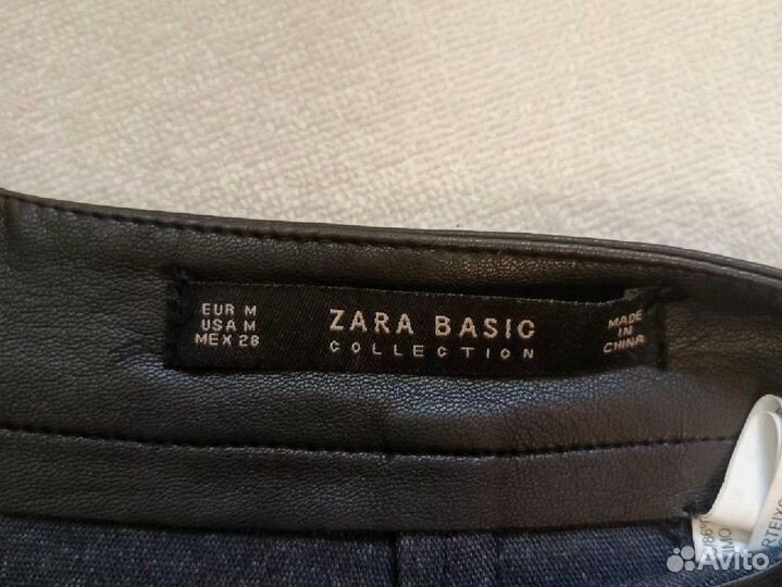 Юбка кожаная Zara