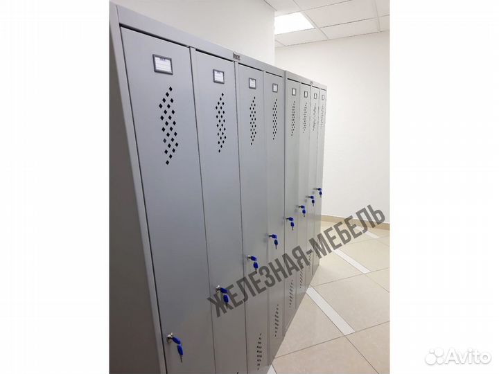 Шкаф для раздевалки Практик LS-41 на 4 секции